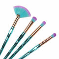 White PINK makeup brushes 4pcs diamond eye brushes